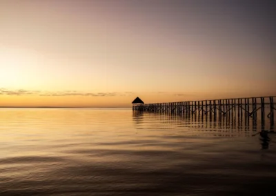 Marape Jetty at sunset
